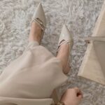 Belted 2.5cm Pointed Flats