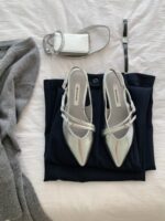 Belted 2.5cm Pointed Flats - Image 16