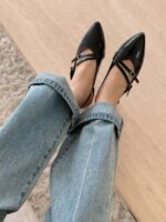 Belted 2.5cm Pointed Flats - Image 3