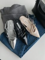 Belted 2.5cm Pointed Flats - Image 17