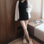 Padded Slim Dress - Image 2