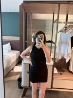 Padded Slim Dress - Image 5