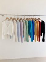 COMEBACK!! Rainbow Cropped Cardigan - Image 8