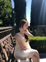 OUNCE Sheer U-Neck Dress - Image 9