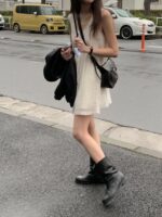 OUNCE Sheer U-Neck Dress - Image 28