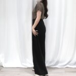 [Premium] Satin Mock Neck Top - Image 11