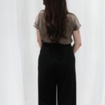 [Premium] Satin Mock Neck Top - Image 9