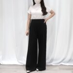 [Premium] Satin Mock Neck Top - Image 6