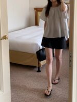 OUNCE Back Ribbon Shirring Blouse - Image 13