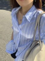 OUNCE Blue Stripes Shirt - Image 15