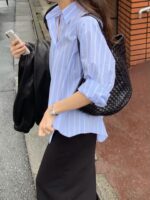 OUNCE Blue Stripes Shirt - Image 22