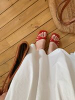 Satin Ribbon Sandals - Image 3