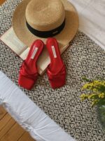 Satin Ribbon Sandals - Image 15