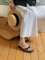 Satin Ribbon Sandals - Image 6