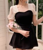 COMEBACK!! Puff Sleeves Patched Top - Image 3