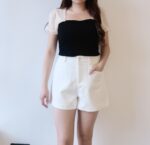 COMEBACK!! Puff Sleeves Patched Top - Image 2