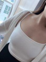 [Premium] Fit Cropped Bra Top - Image 8