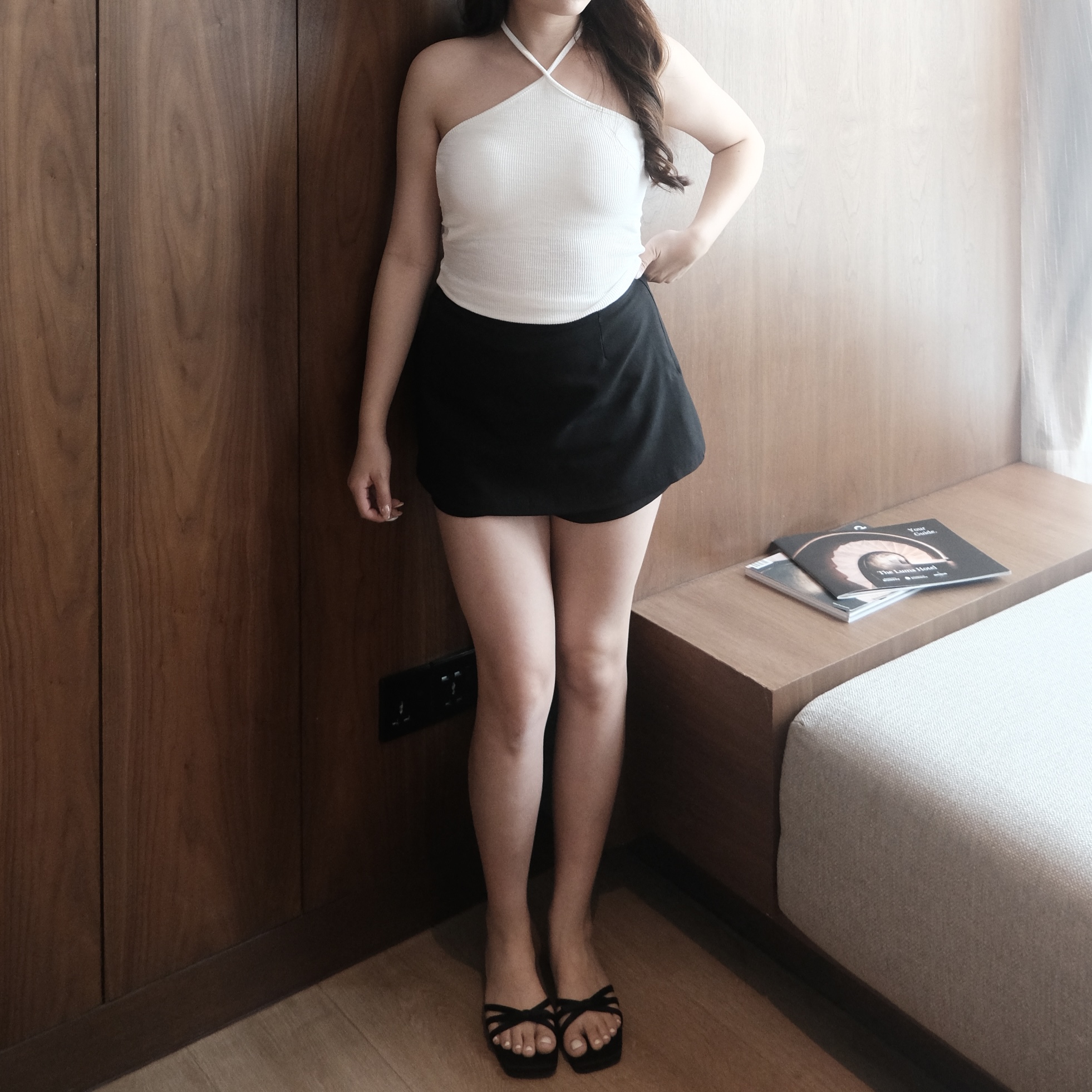 26APRTOP009_01 X-Cut Halter Bra Top - Image 1