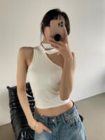 Scarf One-shoulder Bra Top - Image 8