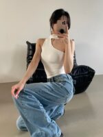 Scarf One-shoulder Bra Top - Image 9