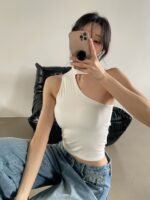 Scarf One-shoulder Bra Top - Image 10