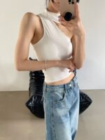 Scarf One-shoulder Bra Top - Image 11