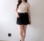 COMEBACK!! Pleated Mock Neck Top - Image 3