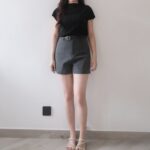 COMEBACK!! Pleated Mock Neck Top - Image 6