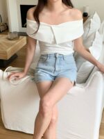 COMEBACK!! Splited Offshoulder Top - Image 3