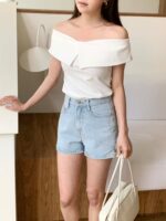 COMEBACK!! Splited Offshoulder Top - Image 2