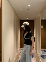 V-neck Lace Tee - Image 9