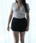 V-neck Lace Tee - Image 20