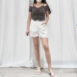 Padded Offshoulder Crop Top - Image 8