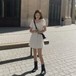 [Premium] OUNCE Frill Banding Dress