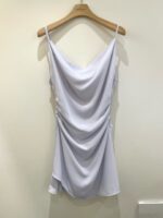 [Premium] Satin Drape Dress - Image 24