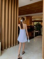 [Premium] Satin Drape Dress - Image 19