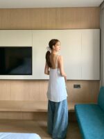 [Premium] Satin Drape Dress - Image 12