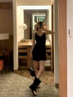 [Premium] Satin Drape Dress - Image 8