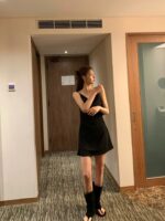 [Premium] Satin Drape Dress - Image 9