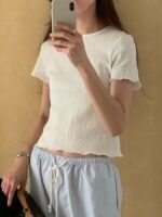 [Premium] OUNCE Wrinkle Half Tee - Image 9