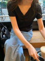 [Premium] OUNCE Elle Shirring Tee - Image 3