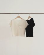[Premium] OUNCE Elle Shirring Tee - Image 14