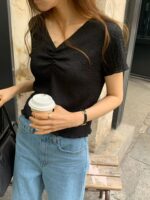 [Premium] OUNCE Elle Shirring Tee - Image 7