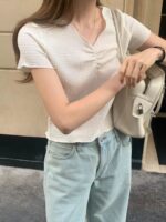 [Premium] OUNCE Elle Shirring Tee - Image 10