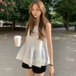 [Premium] OUNCE Pure Shirring Blouse
