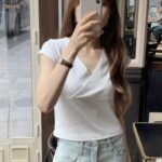 [Premium] OUNCE V Wrap Half Tee