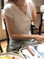 [Premium] OUNCE V Wrap Half Tee - Image 3