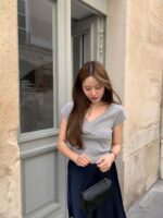 [Premium] OUNCE V Wrap Half Tee - Image 10