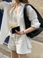 [Premium] OUNCE Basic White Shirt - Image 6