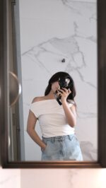 [Premium] Satin Irregular Top - Image 2